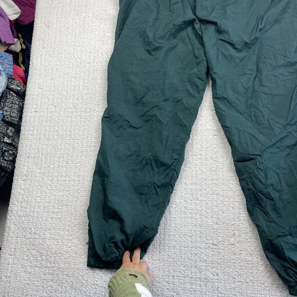 Vintage 90s Nike Pants Men XL Green Nylon Windbreaker Track Warm Up Zip Read** - Picture 12 of 16
